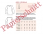 Preview: FRAU TANIA • körpernahes Basicshirt, PAPIERSCHNITT